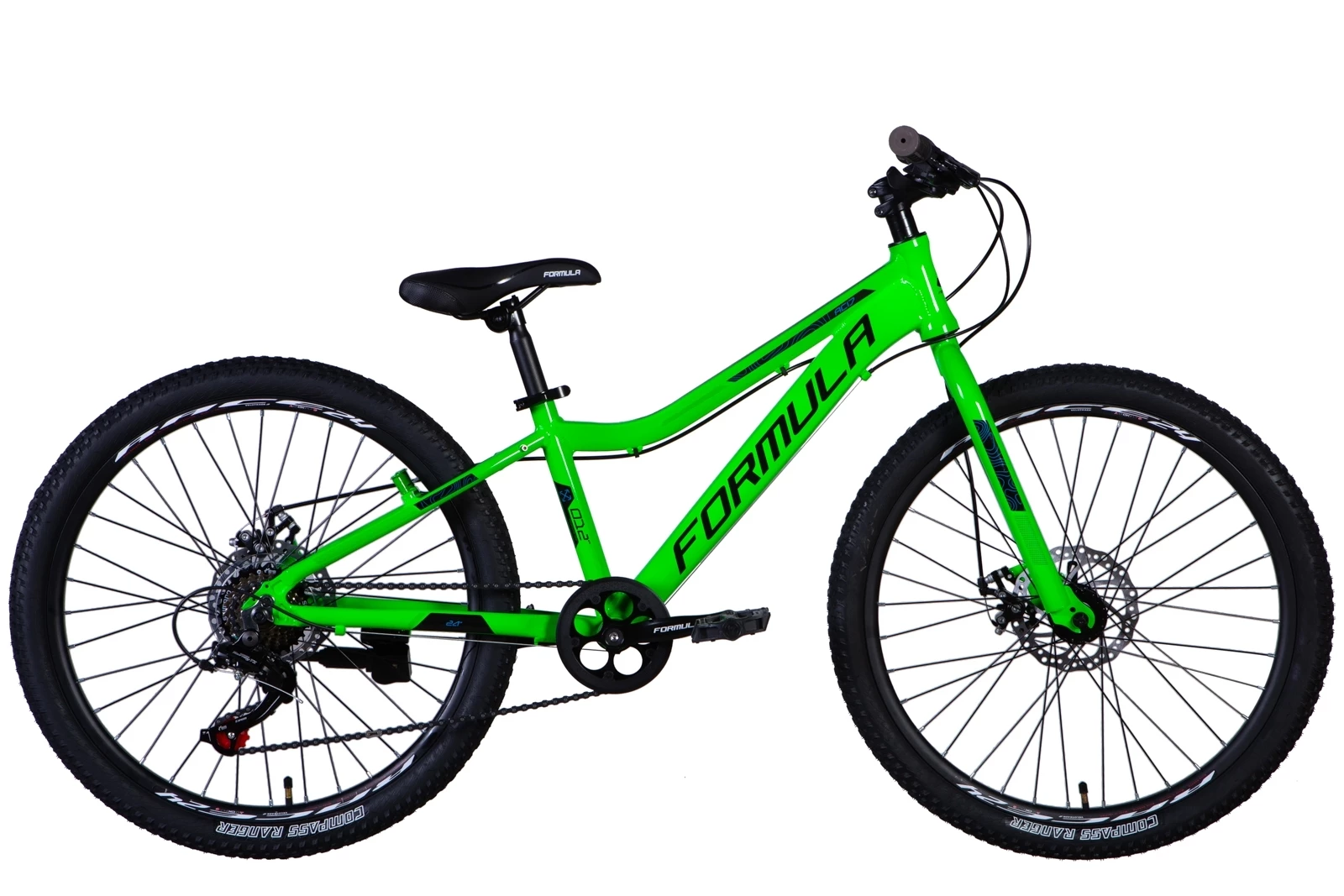 Велосипед 24" Formula ACID DD 2024 чорно-зелений (м), OPS-FR-24-384